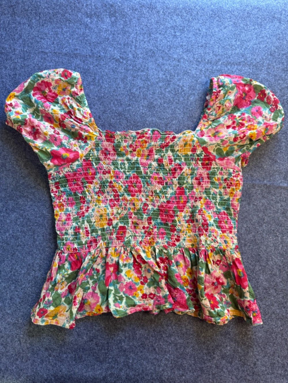 Rebellion Floral Smocked Top